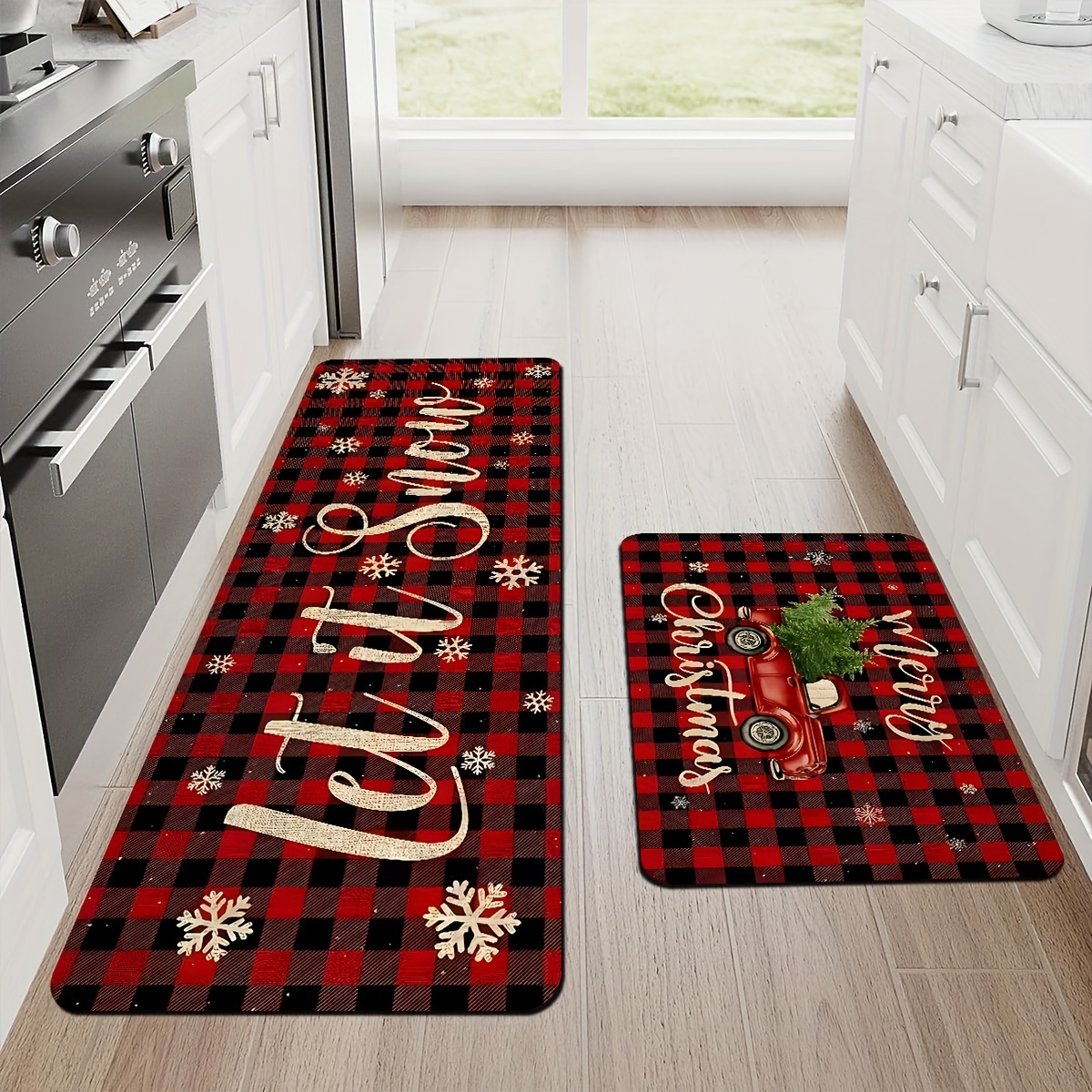 Christmas Kitchen Mat, Cushioned Anti-fatigue Kitchen Rug, Waterproof  Non-slip Kitchen Mats And Rugs, Heavy Duty Ergonomic Comfort Foam Rug For  Kitchen, Floor Home, Bath,office, Sink, Laundry - Temu