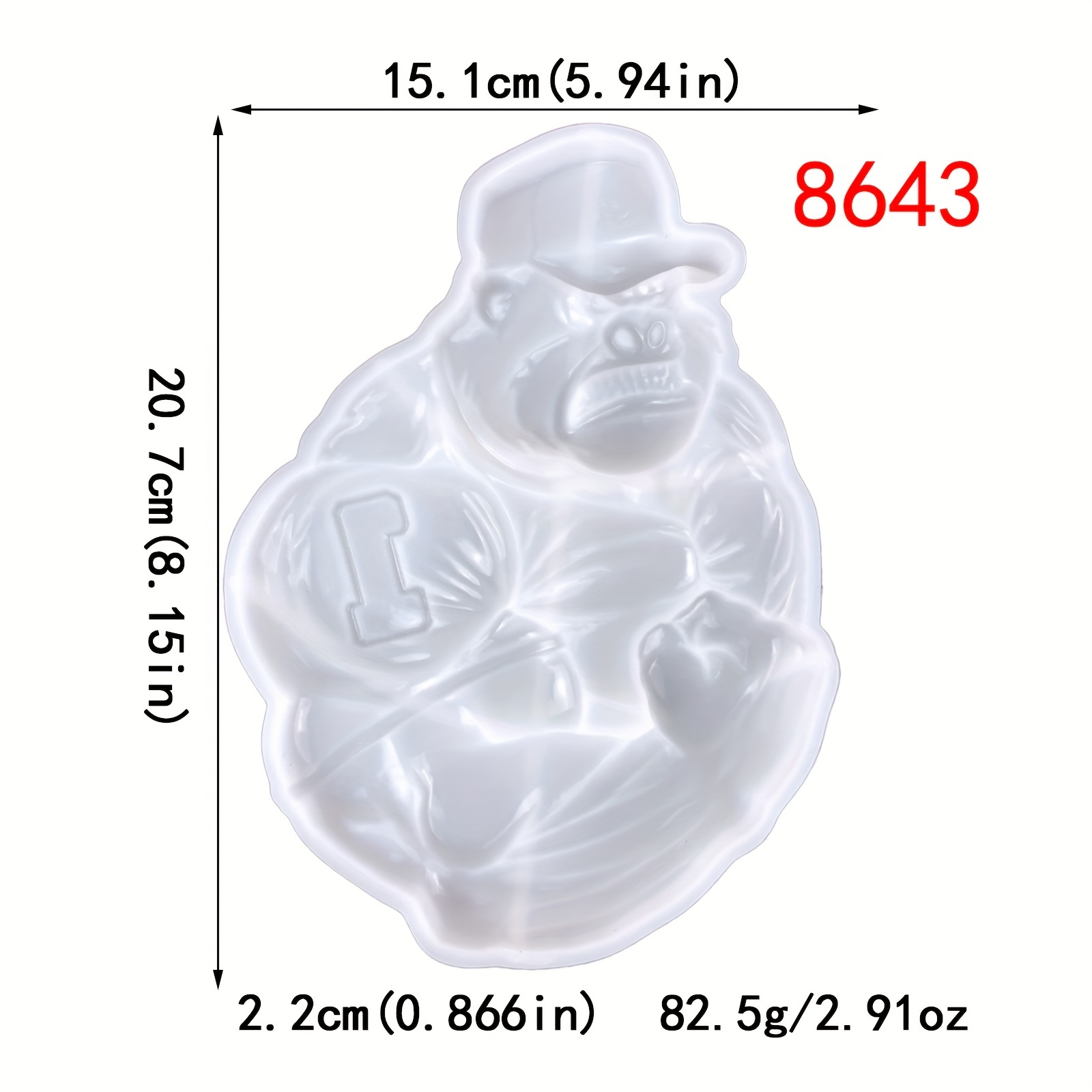 Muscle Bodybuilding Toned Gorilla Silicone Resin Molds Wall - Temu