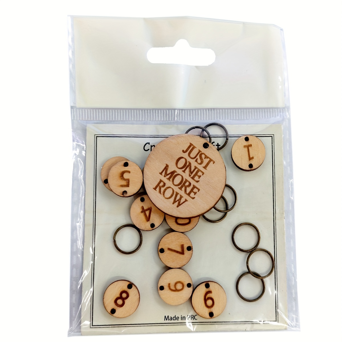 Removable Stitch Markers For Knitting And Crocheting Wooden - Temu