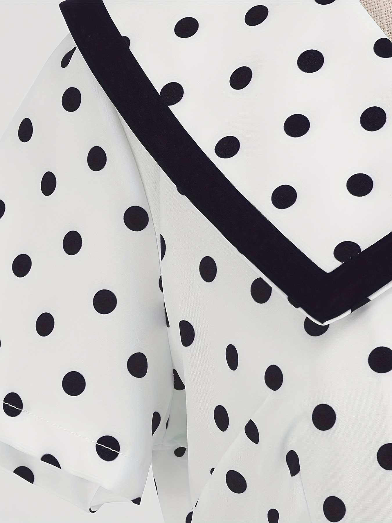 elegant a line dress polka dot print featuring a large - Temu