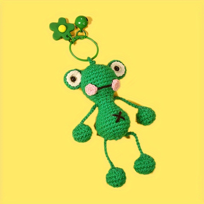 Crochet Animal Keychain Cute Weaving Key Chain Ring Bag - Temu