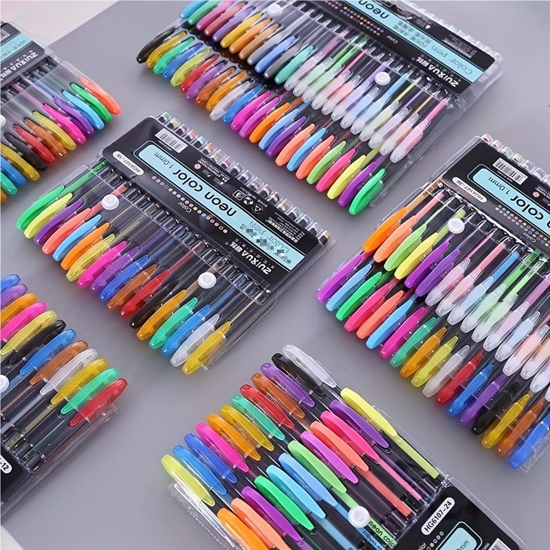 Generic 48pcs Ensemble De Stylo Gel Pailleté Coloré, Pour Dessin, Pour  Croquis, Marqueur Néon, Avec Recharge, Pour Bureau, école, Papeterie - Prix  pas cher