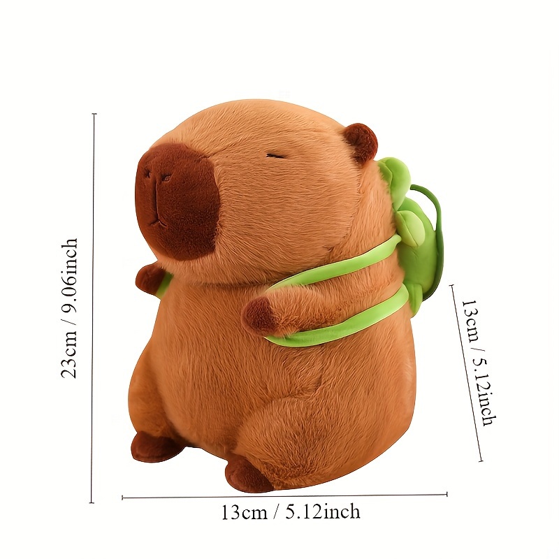 Niedliche Plüsch Capybara Figur, Plüschkissen, kuschelndes