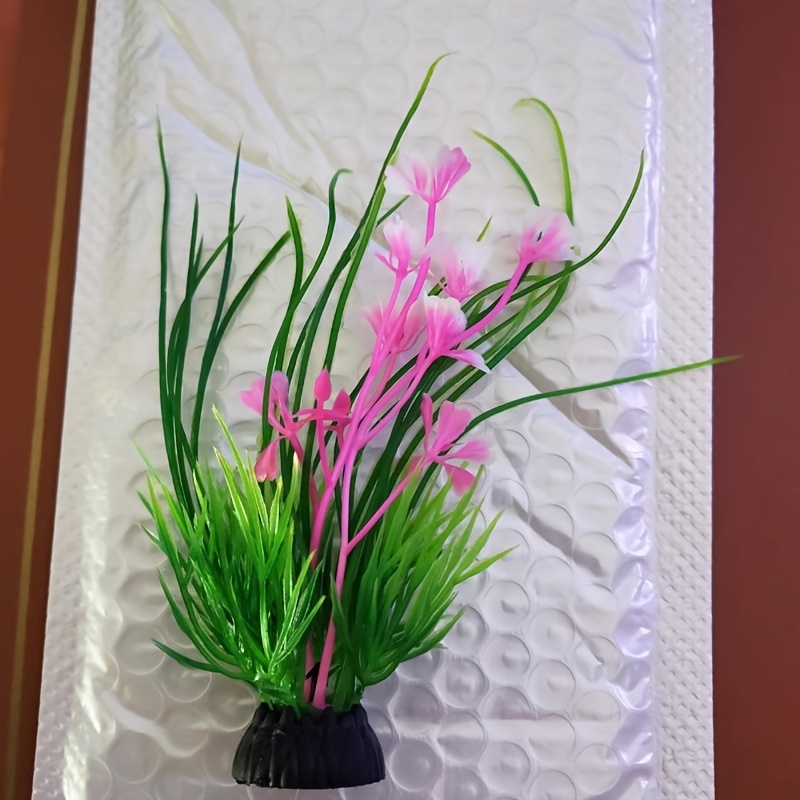 Aquarium Decoration Artificial Water Grass Flower Fish Tank - Temu