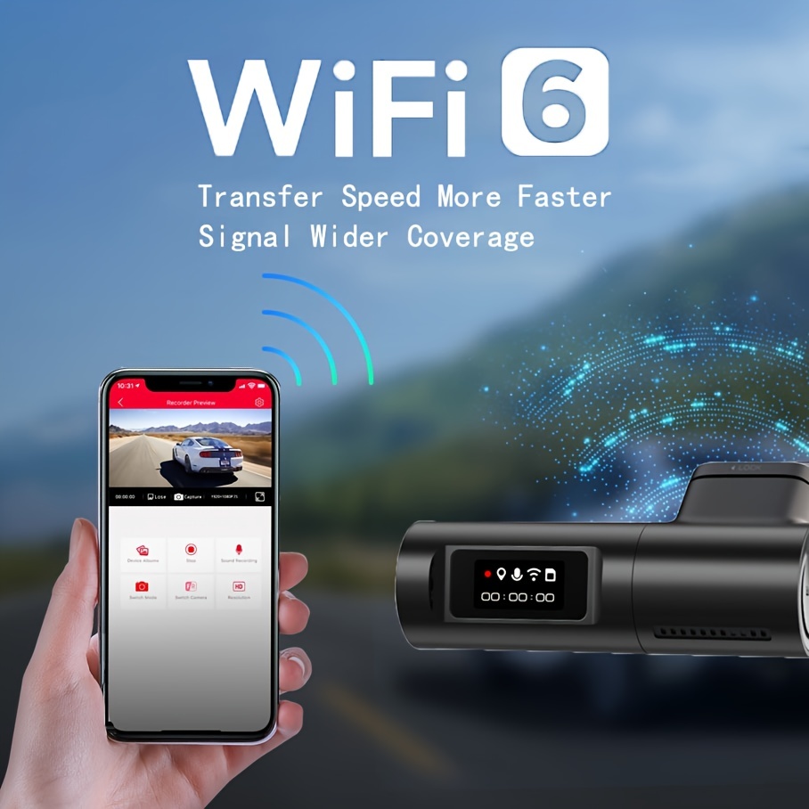 Heaboli Mini 4K Dash Cam with WiFi, GPS and Speed, Front Dash Camera for  Cars