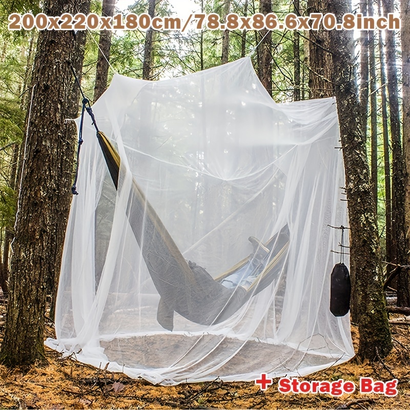 1pc Camping Mosquito-proof Net Indoor Outdoor, Insect-proof Tent Hanging  Bed With Storage Bag - Sport & Freizeit - Temu Austria