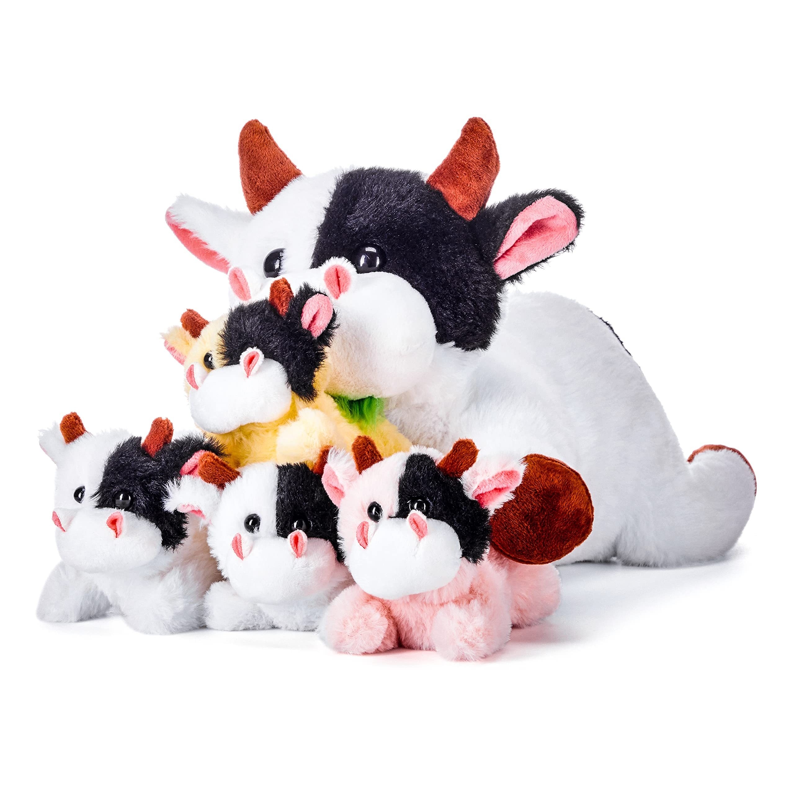 Genorum Mommy Cow 4 Baby Stuffed Animal Mom Baby Plush Toy - Temu Canada