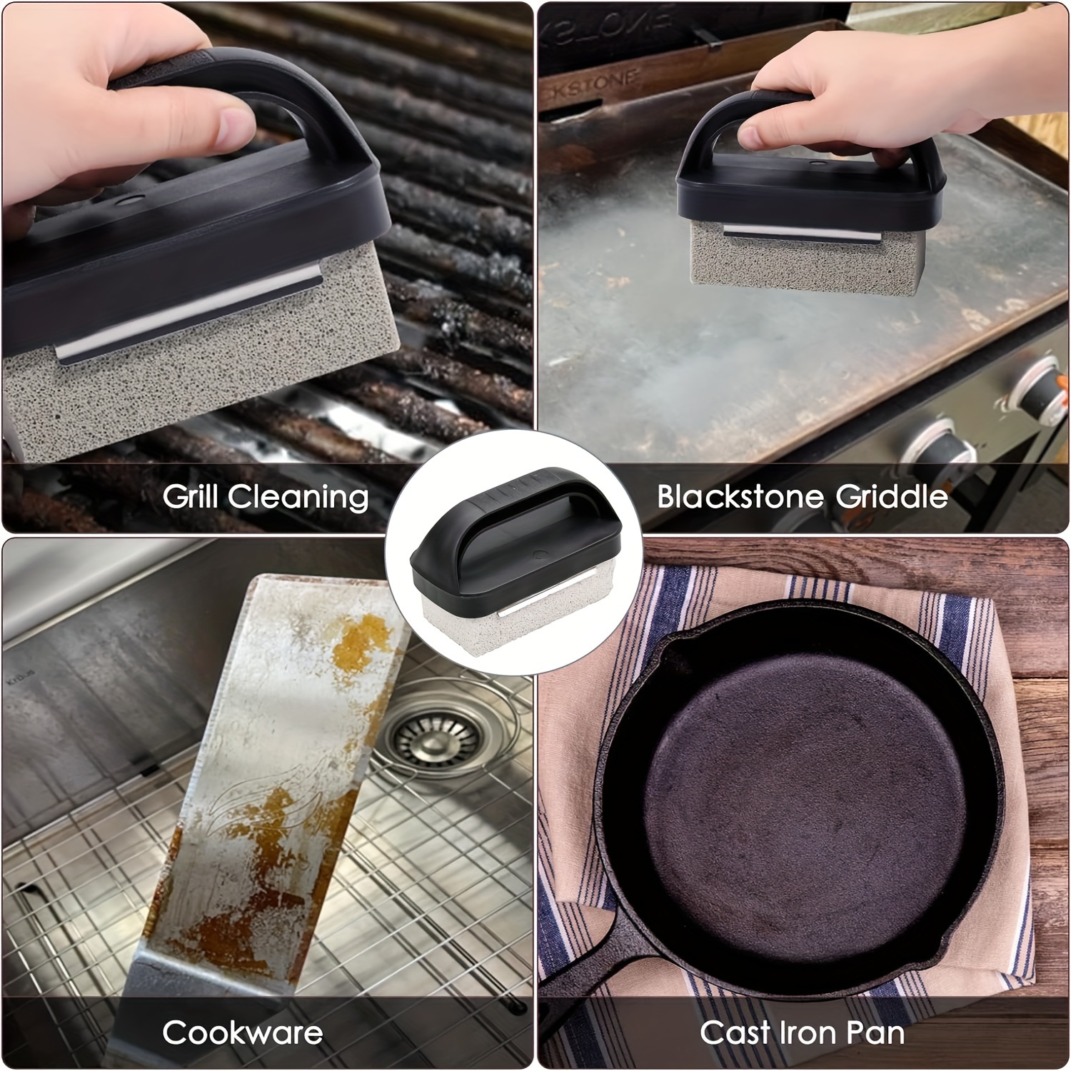 BBQ Cleaning Kit - Grill and Griddle Cleaning Stones