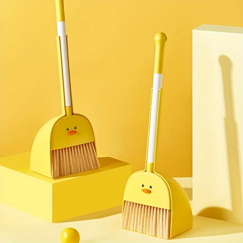 1 Set Children's Broom and Dustpan Kindergarten Sweeping Tools Mini Broom 
