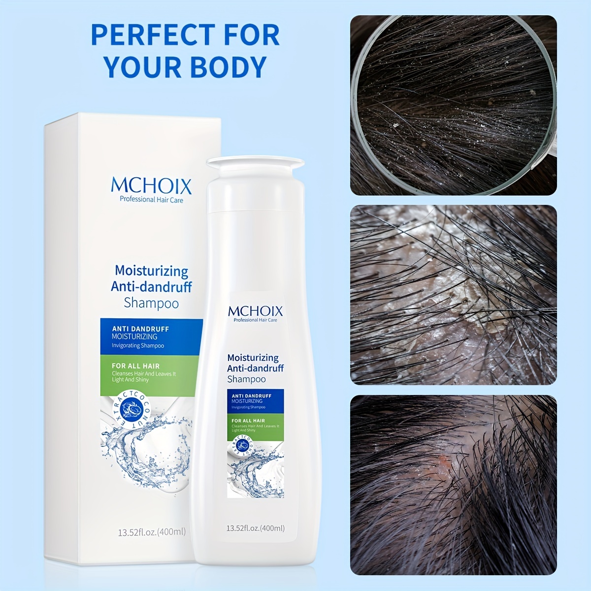 400 Fragrance Hair Shampoo for Dandruff Removal