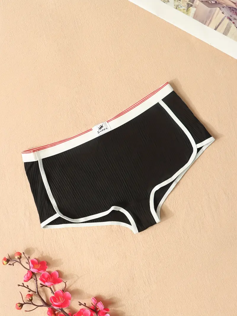 Women's Simple Seamless Solid Boyshort Panties Comfortable - Temu