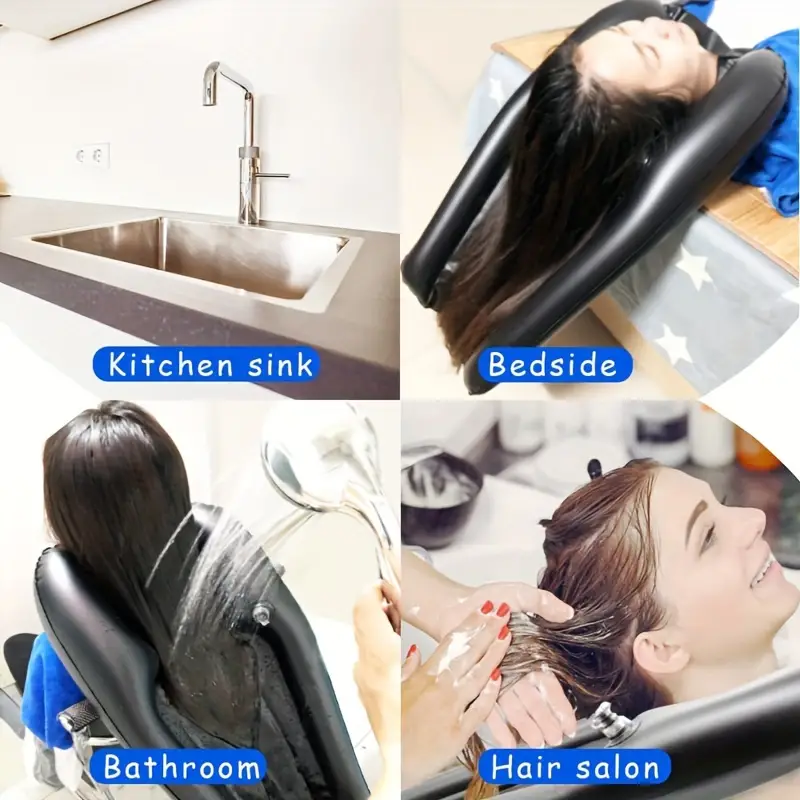 Inflatable Shampoo Bowl Portable Hair
