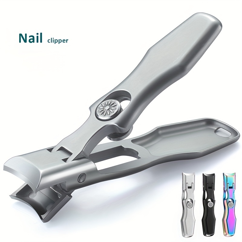 Thick Nail Clipper, Heavy Duty Toenail Fingernail Clippers, Best Wide Toe  Nails Cutter for Men & Women, Large Edge Long Handle Stainless Steel  Toenails Cutter, Professional Nail Clippers Wide Mouth Curved Cutters
