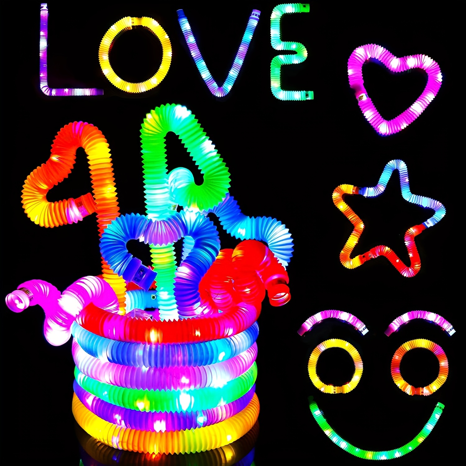 1pc, LED Sticks Bracelets Wristbands Glow in The Dark Party Supplies Neon Light Up Bracelet Toys Kids Adults Party Favor, Glow in The Dark Party
