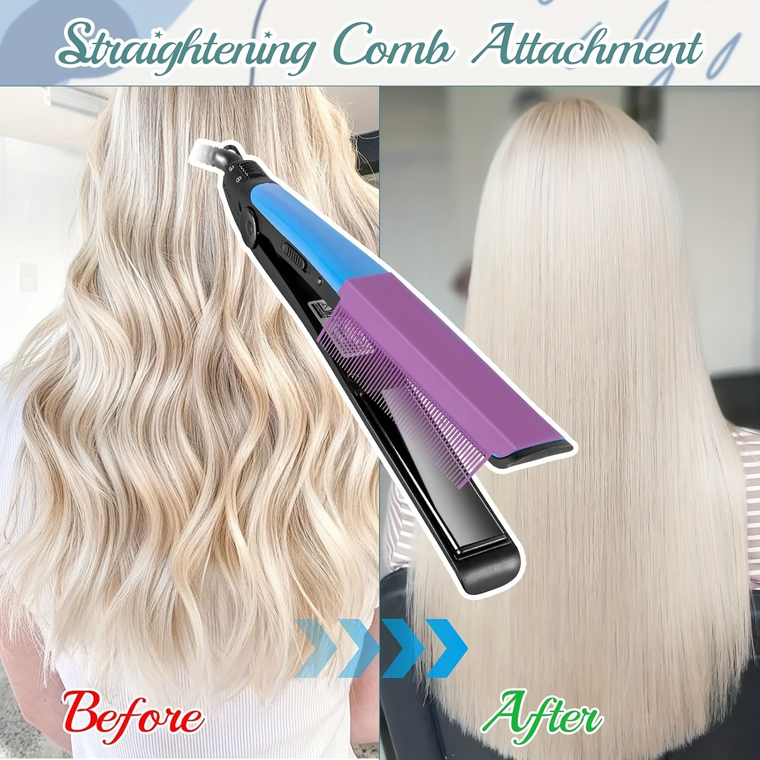 Conair hair straightener outlet with comb attachment