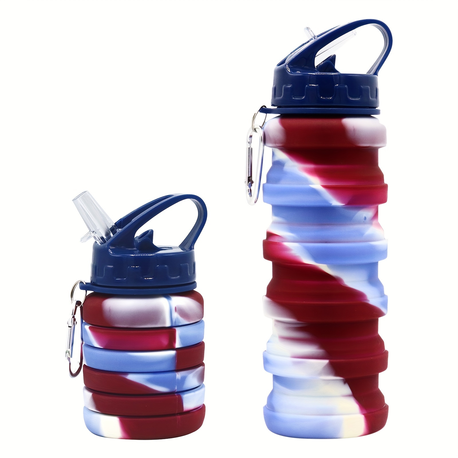 Mumutan Silicone Collapsible Water Bottles, Portable Foldable