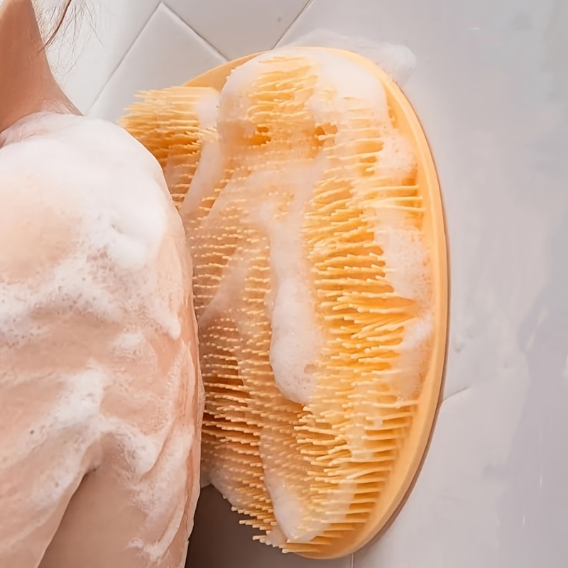 Foot Back Shower Scrubber Pad Multifunction Silicone Bath Massage Pad Wall Mounted Body Back