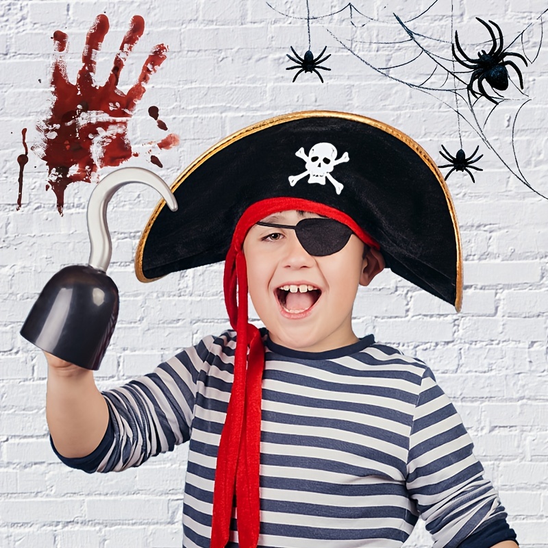 2 Uds Sombrero Pirata Niños Sombrero Capitán Pirata Caribe - Temu