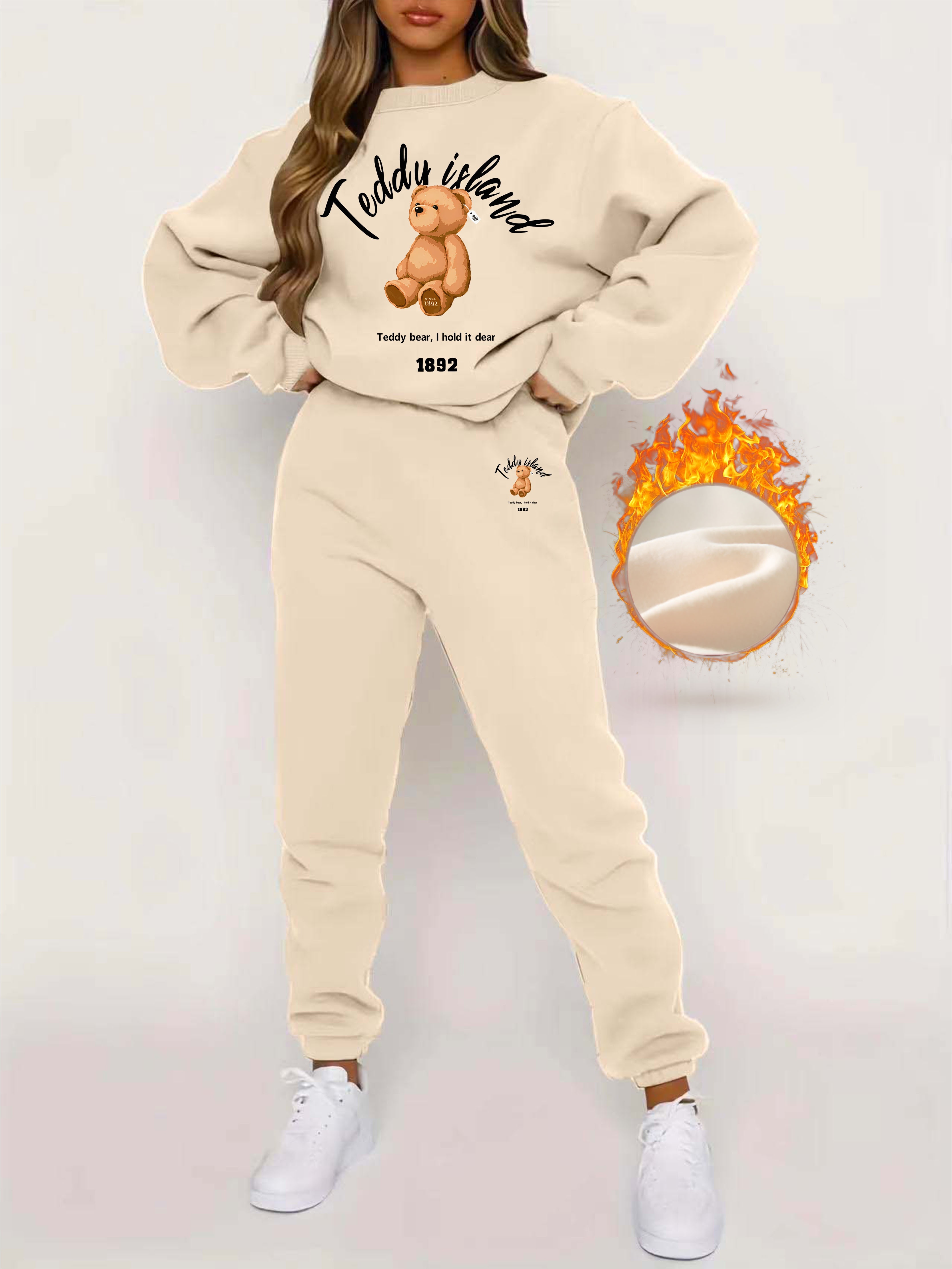 Teddy bear joggers set new arrivals