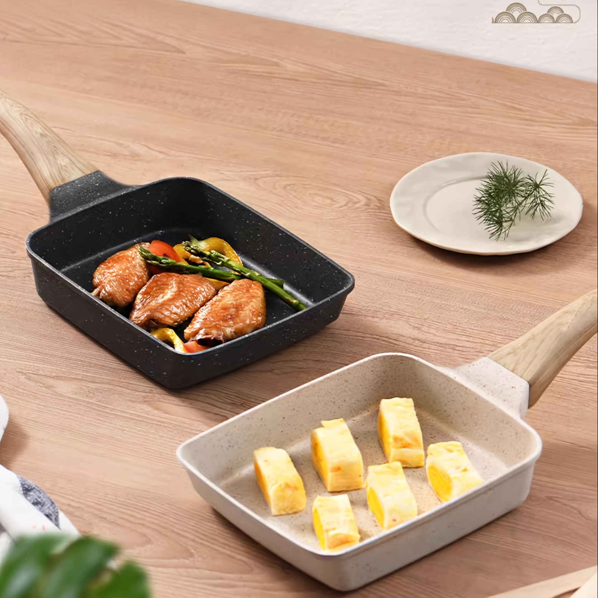 1pc Tamagoyaki Pan, Square Egg Pan Japanese Omelette Pan Nonstick Aluminum  Cookware PFOA Free All Stoves Compatible Induction Compatible Omelet Maker