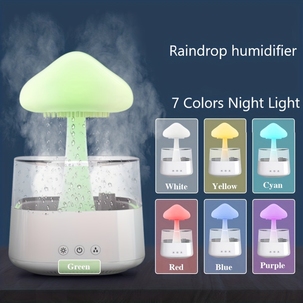 Usb Rain Cloud Humidifier Ultrasonic Mist Maker Fog Generator Aroma ...