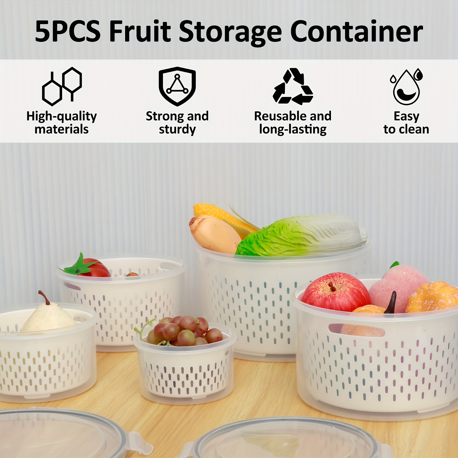 Stackable Freezer Storage Containers