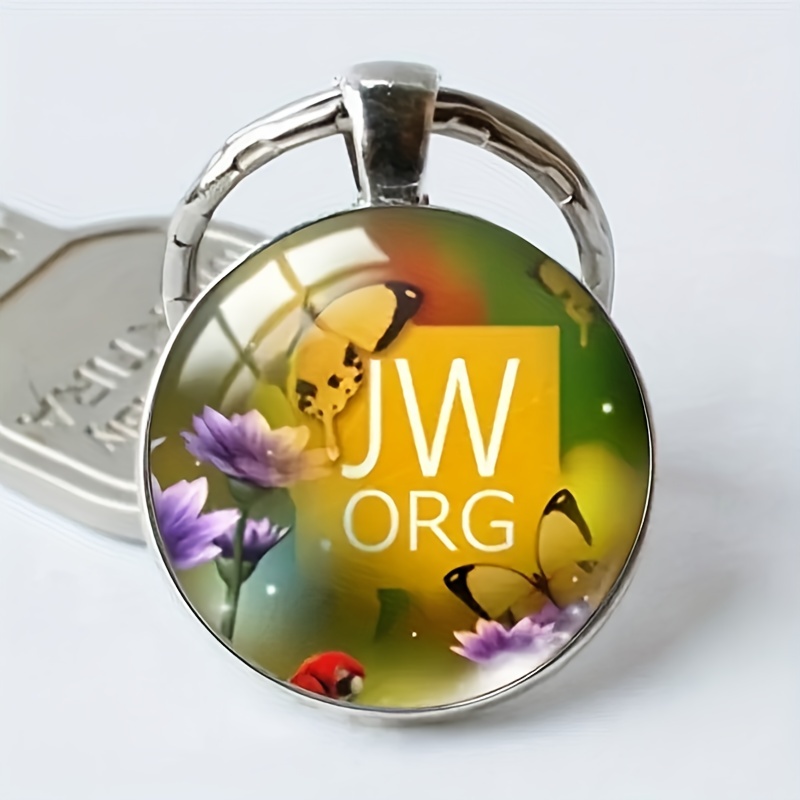 Enamel Flying Hummingbird Keychain - Cute Alloy Bird Charm For Bag, Keys, Or Wallet (Gift Pouch)