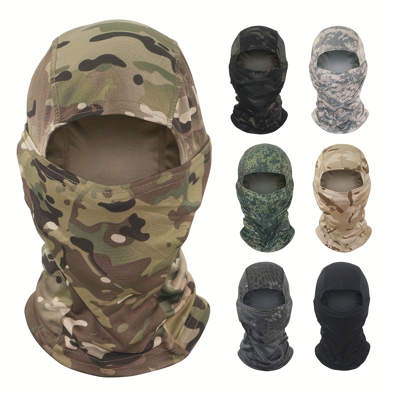 Camouflage Tactical Scarf Men's Riding Mask - Temu New Zealand