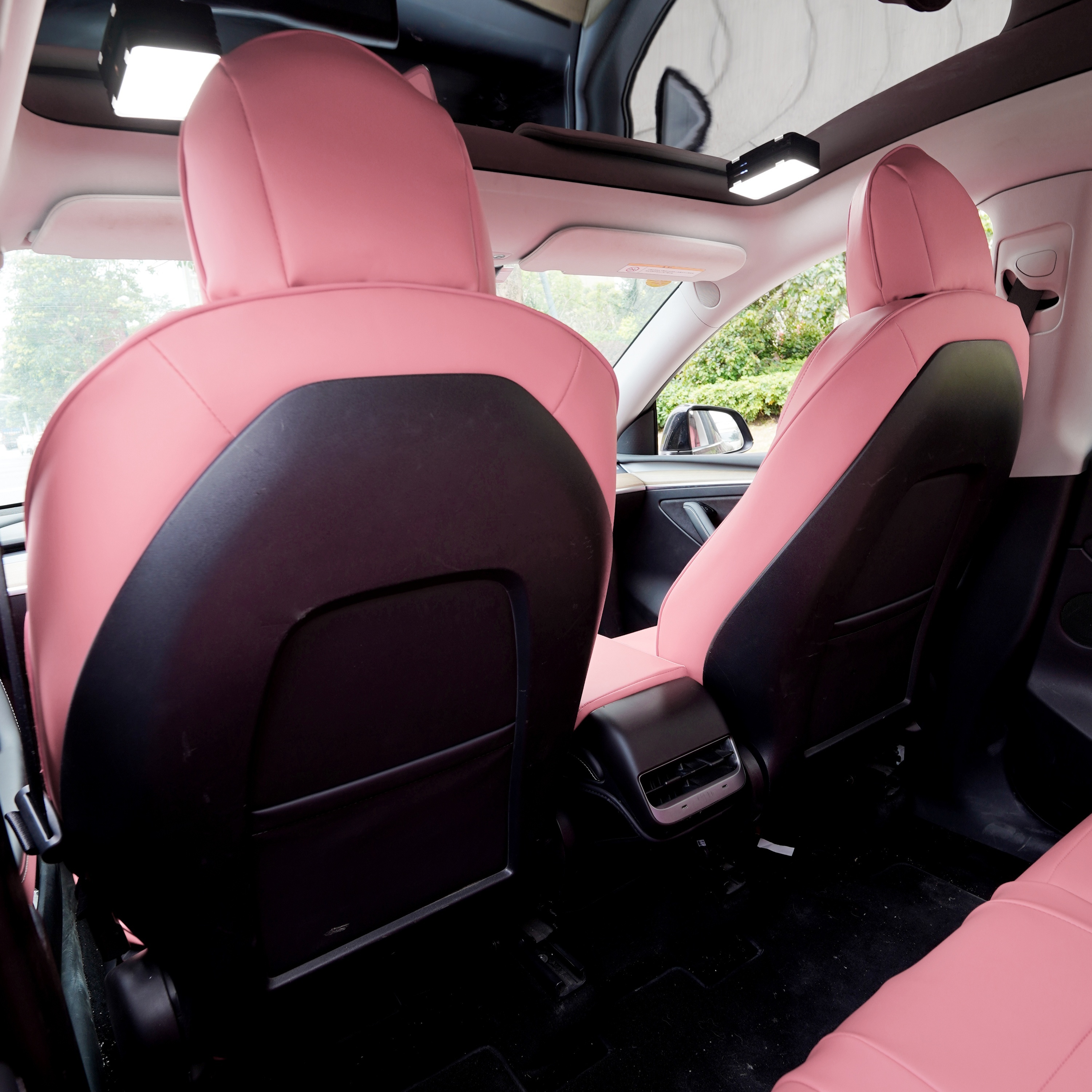 Rosa PU-Leder-Autositzbezug, Geeignet Für Model Y Model 3, Halbe  Rückenlehnenabdeckung, Vollständige Oberflächenabdeckung - Temu Germany