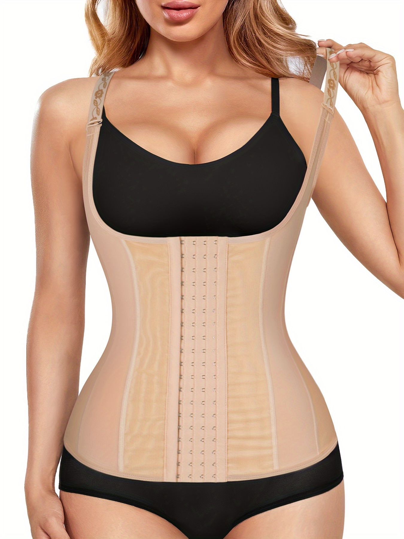 Open Bust Thong Tummy Control Shapewear For Women Corset Slimming