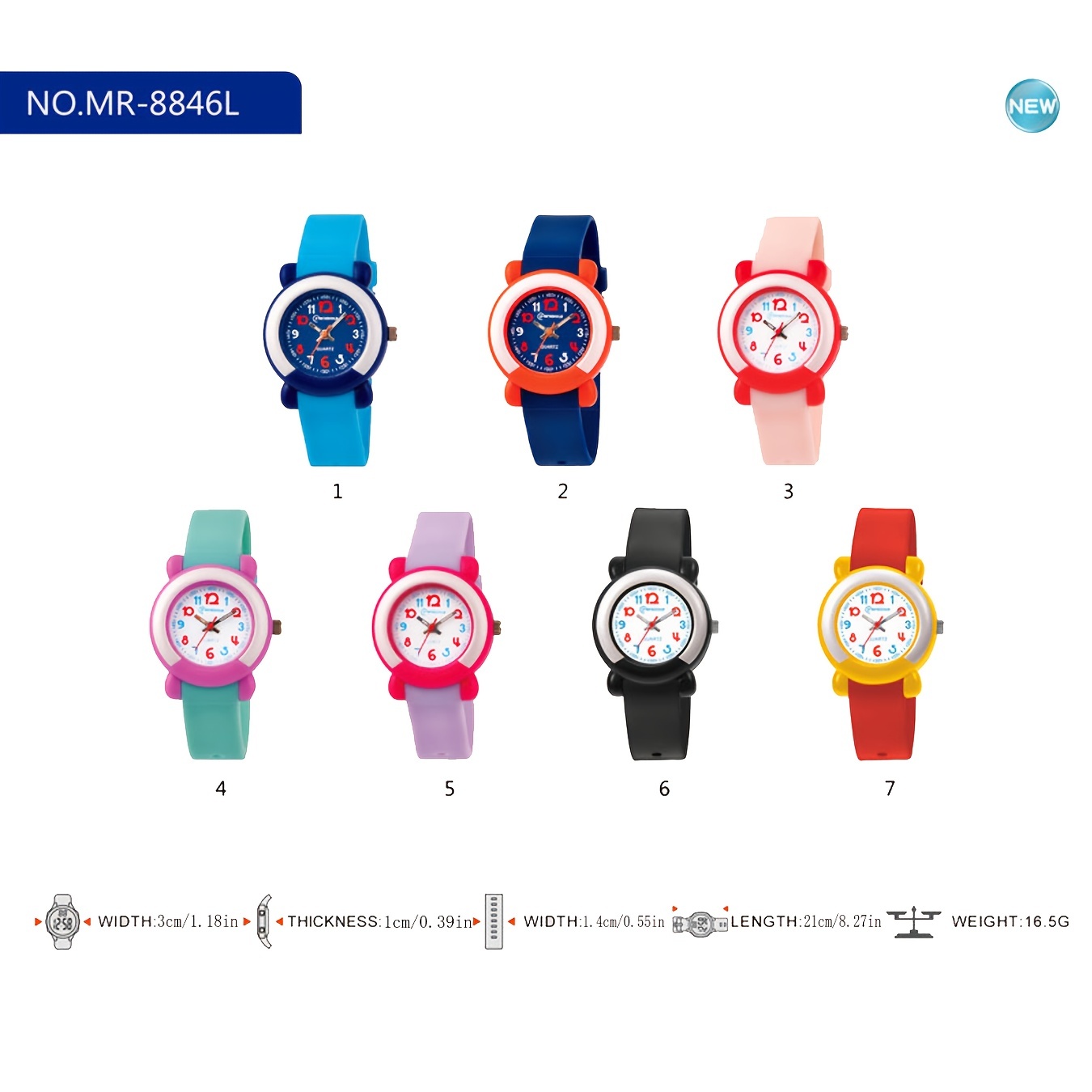 Kids 3d Lindo Reloj Analógico Impermeable Dibujos Animados - Temu