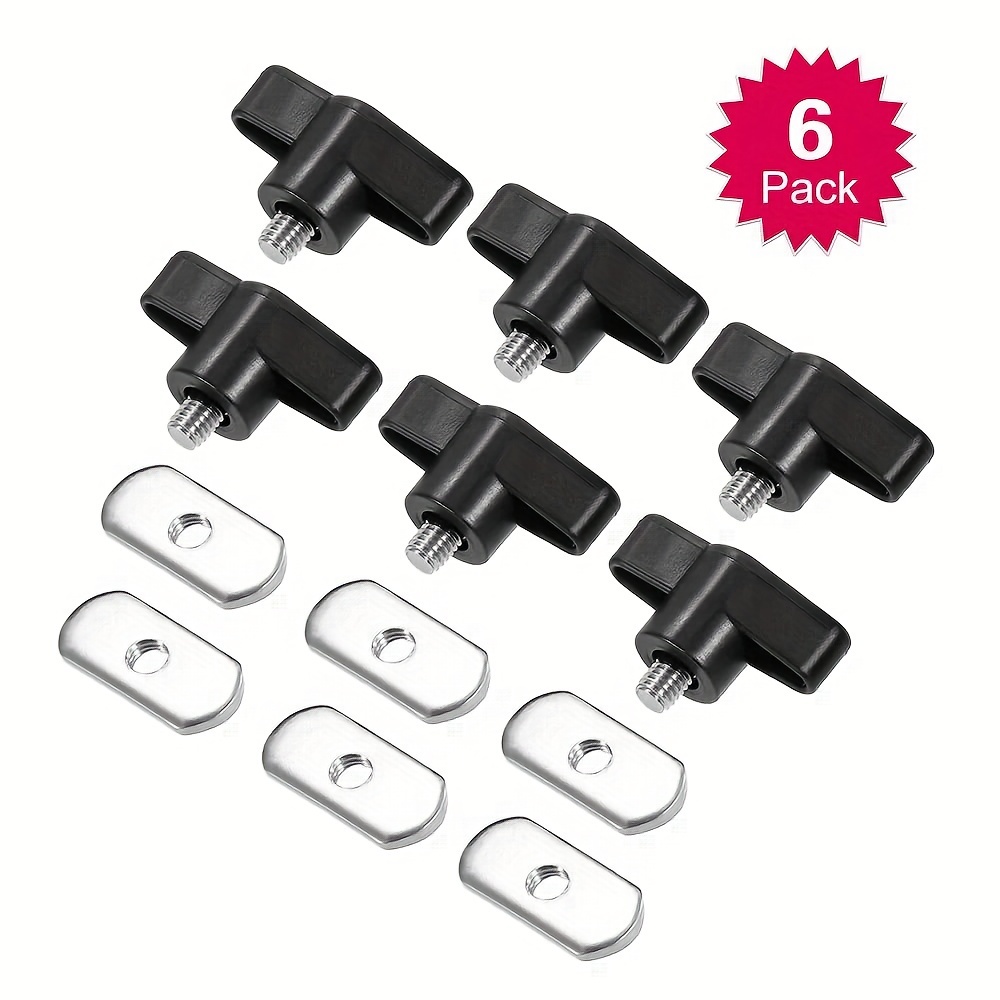 6 Sets Kayak Screws Nuts Hardware For Rail Canoe Kayak Track Mounting System  Fishing Boat Accessories, Today's Best Daily Deals