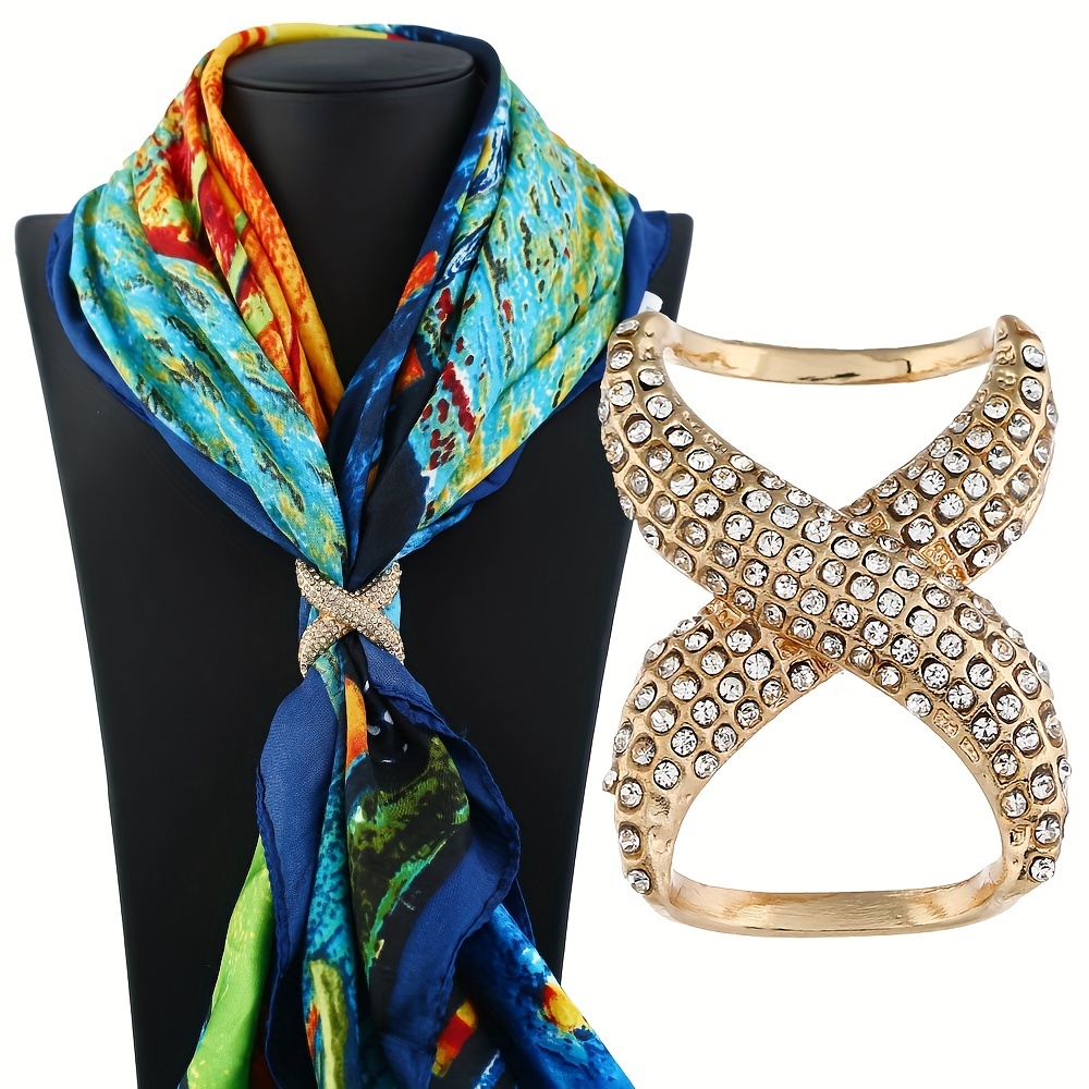 Comprar 4 Uds broche de joyería de moda Clips de cierre de seda hebilla de  cintura anillo de bufanda hebilla para chal hebilla de bufanda
