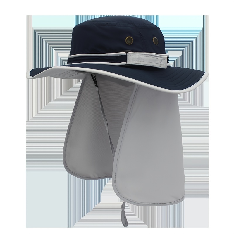 Men's Sun Hat UPF 50+ Wide Brim Bucket Hat Windproof Hats 