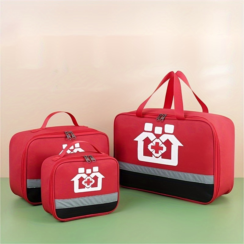 Kit de primeros auxilios vacío portátil, caja de emergencia, organizador de  almacenamiento para el hogar, caja de primeros auxilios para viajes al