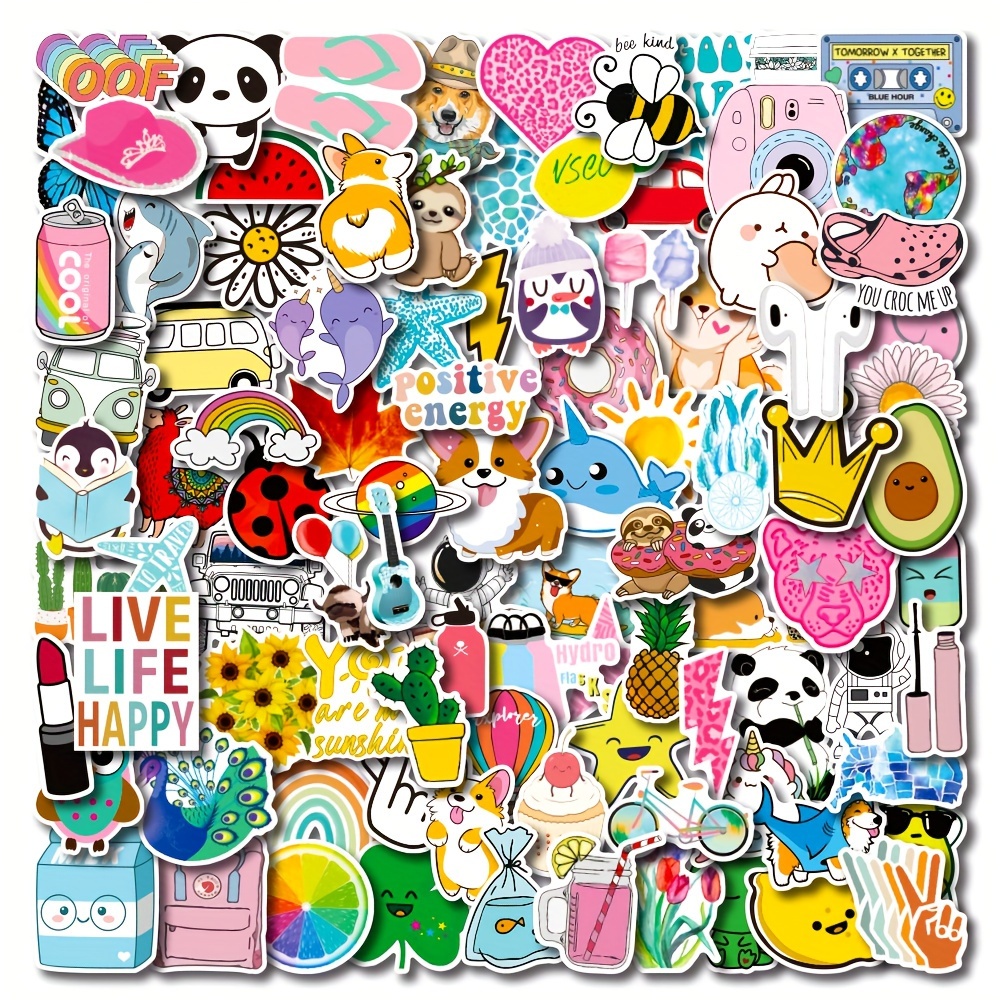 Aesthetic Stickers for Water Bottle,Cute Bottle Stickers,50pcs Waterproof  Vinyl Stickers Pack for Water Bottles, Laptop, Guitar,Computer,Phone,  Trendy Cute Stickers for Teens Kids (Aesthetic) - Yahoo Shopping
