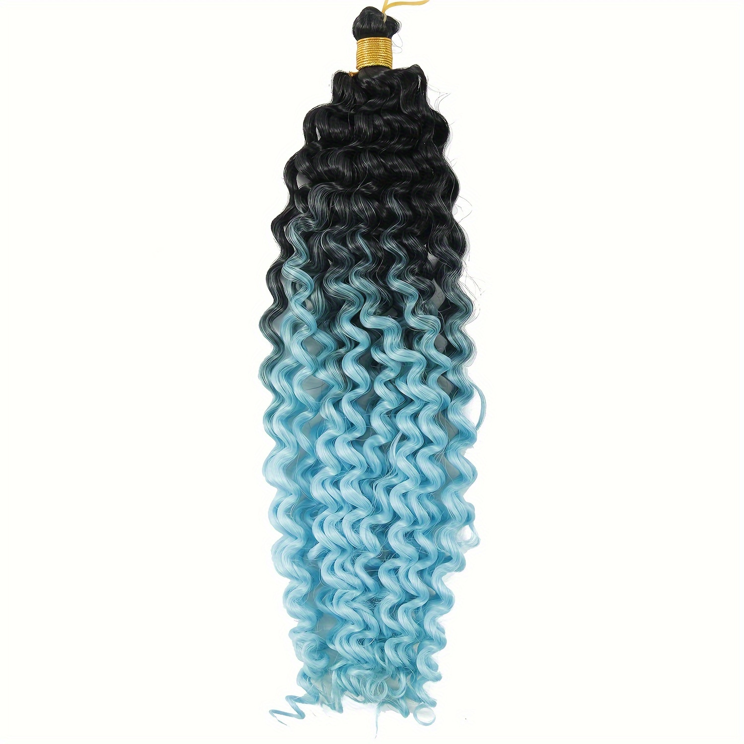 Deep Wave Crochet Hair Long Ocean Wave Braiding Hair Extensions Synthetic  Boho Curly Wavy Hair Braids Water Wave Twist Crochet Braids Hairpiece For Wo