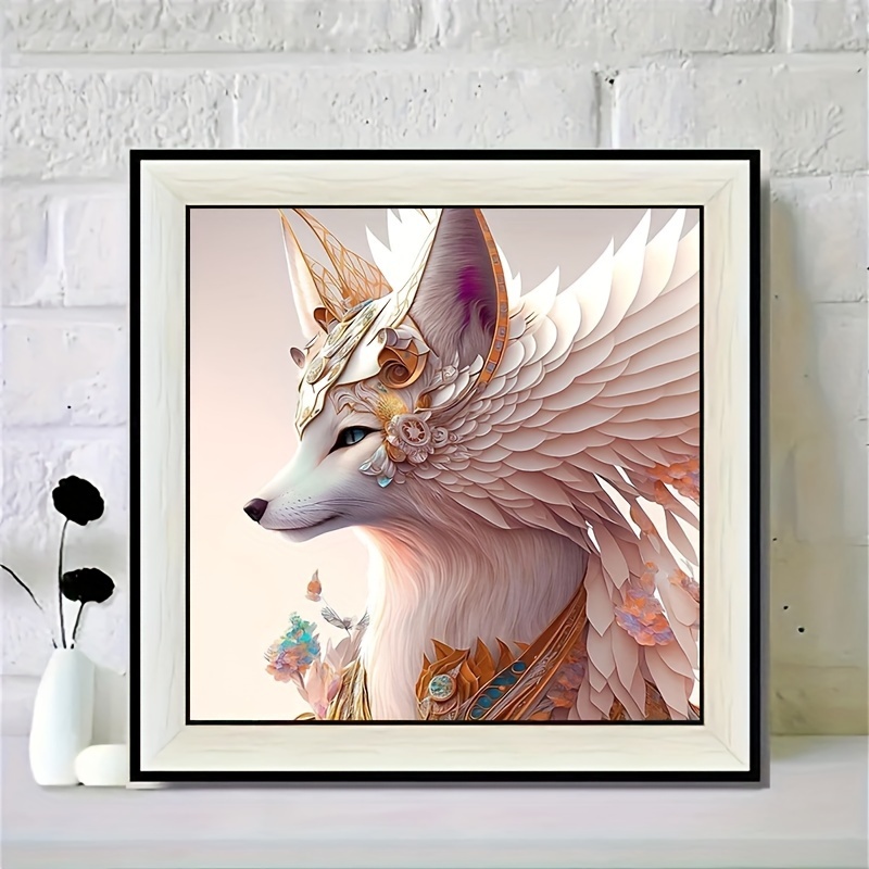 5d Diy Artificial Diamond Painting Fox Diamond Painting For Living