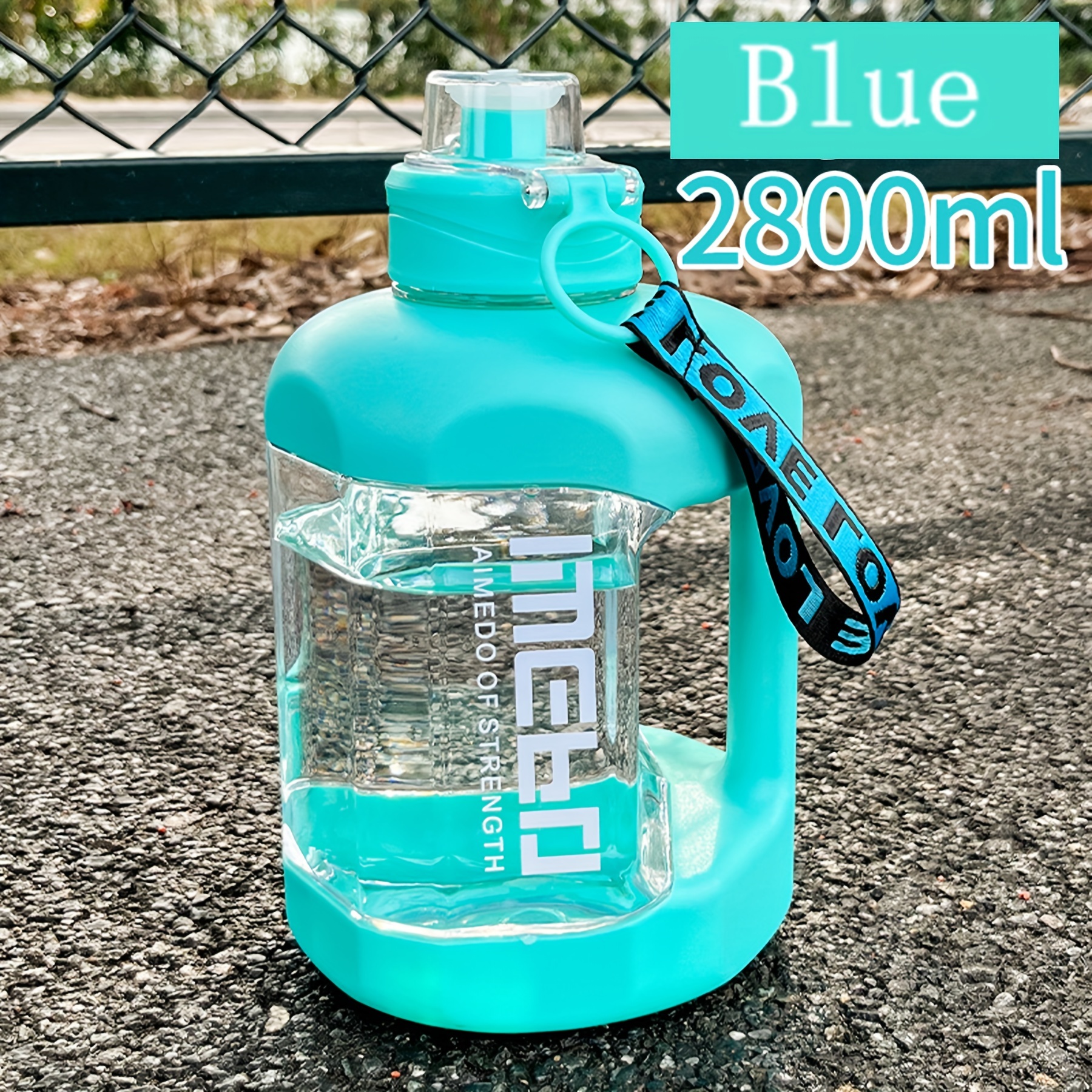 Large Capacity Water Bottle For Men Women, Portable Plastic Water Kettle  For Outdoor Sports Fitness - Temu