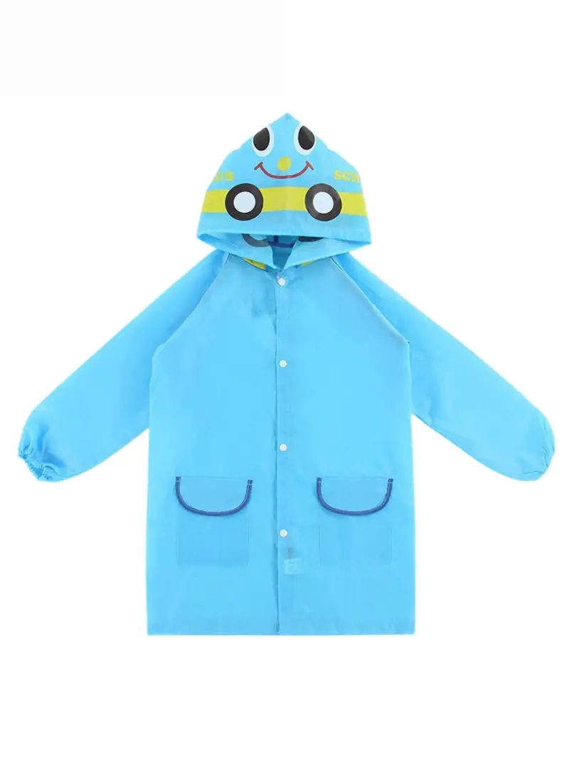 cute cartoon animal raincoat for kids waterproof and stylish ideal for height 90 130 cm details 0