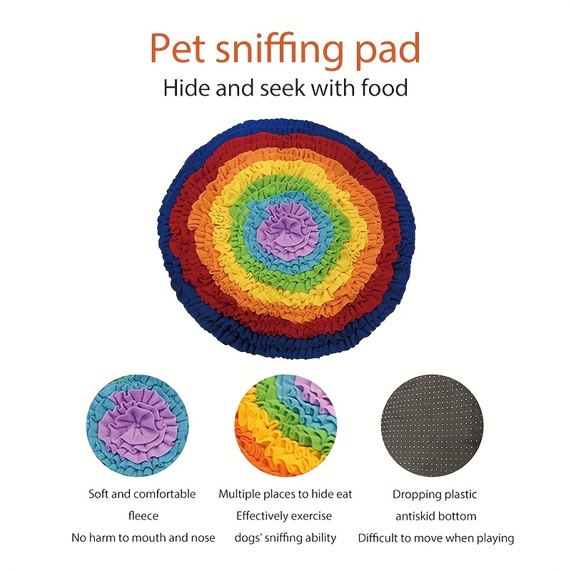 Pet Dog Snuffle Mat Nose Smell Training Sniffing Pad Dog Puzzle