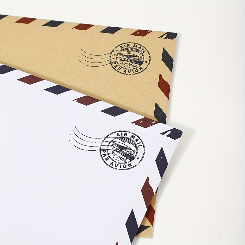  Sohapy 5 sobres y tarjetas de papel kraft, bonitos sobres de  postal de invitación de letras vintage, sobres de envío, sobres de tarjetas  de felicitación a granel, sobres de fotos marrones