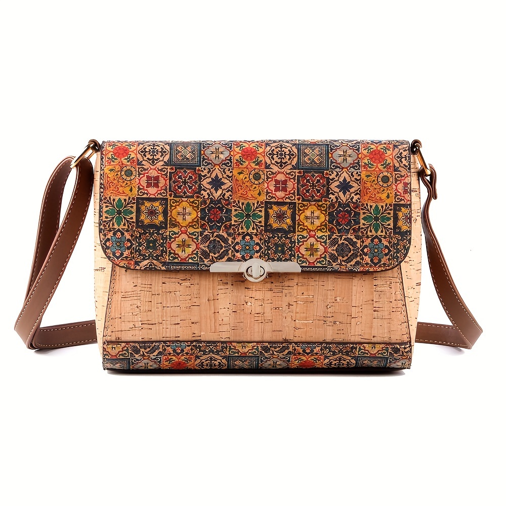 Classic Vintage Small Crossbody [urse, Geometric Pattern Shoulder Bag,  Women's Pu Leather Bag - Temu