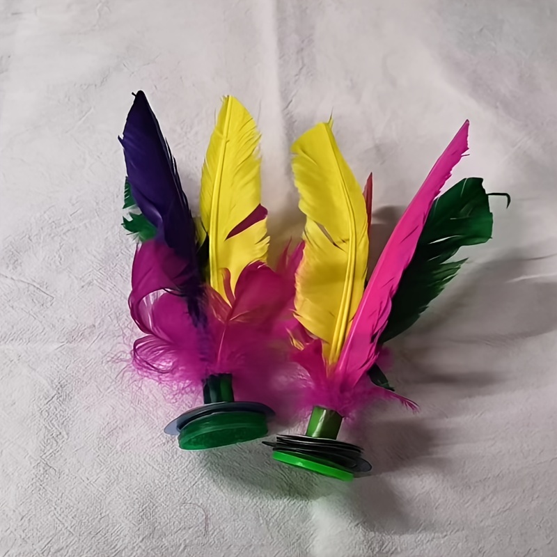 Chinese Jian Zi Colorful Feather Kick Shuttlecock for Exercise