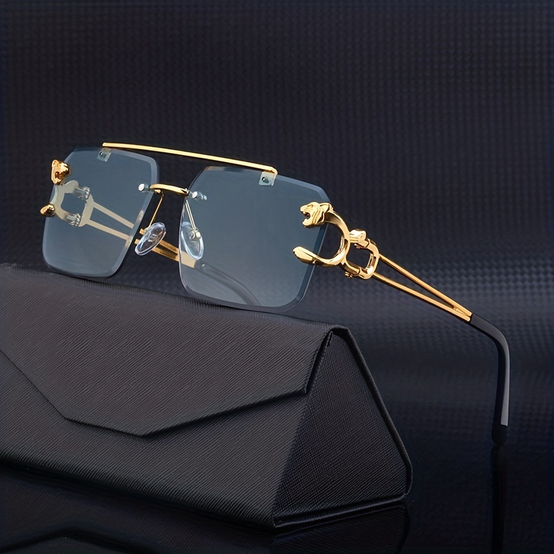 1pair Men Round Frame Tinted Lens Boho Fashion Glasses For Outdoor