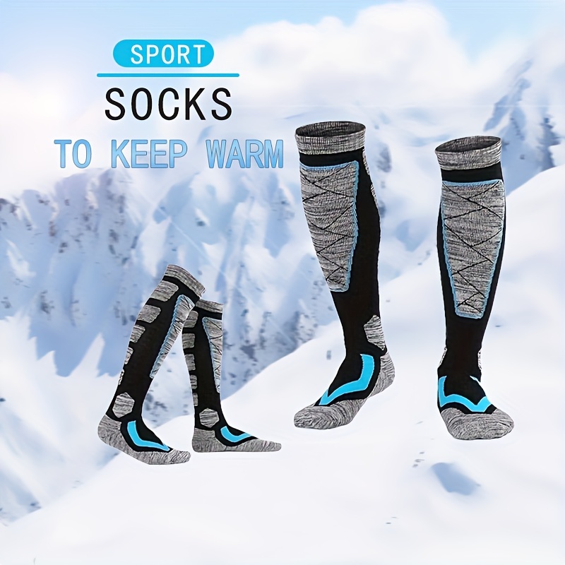 Calcetines de esquí calcetines térmicos cálidos de invierno - Temu