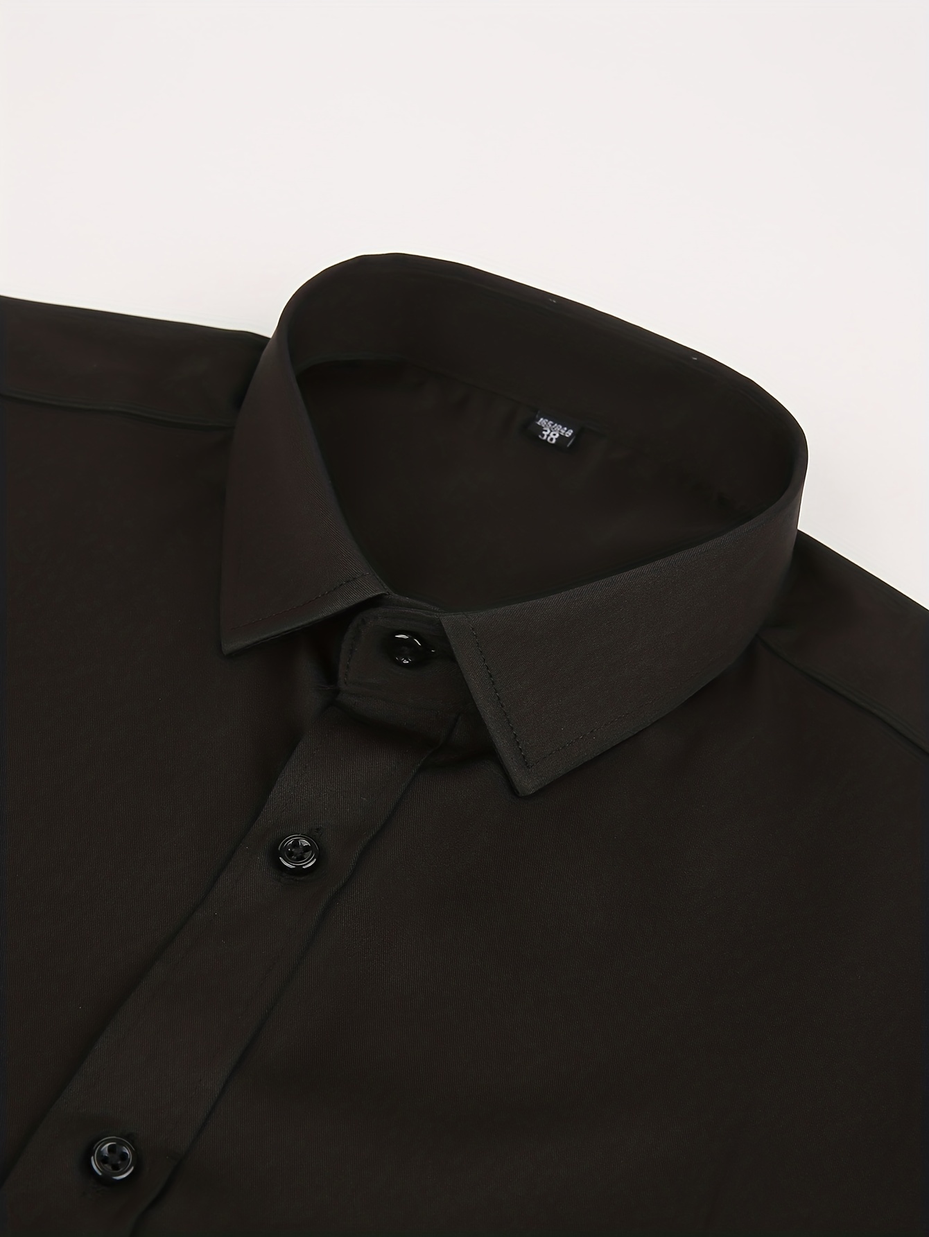 London Formal Black Shirt - Non Iron Slim Fit – CAMIXA
