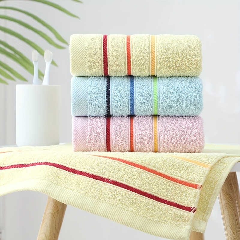 Super Absorbent Soft Cotton Hand Towel Face Towel For Bath - Temu