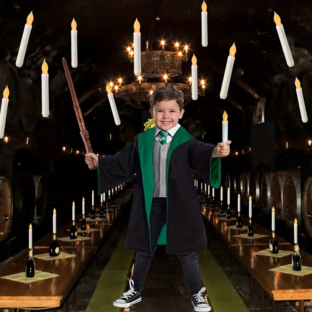 Bougie LED Harry Potter avec télécommande baguette magique
