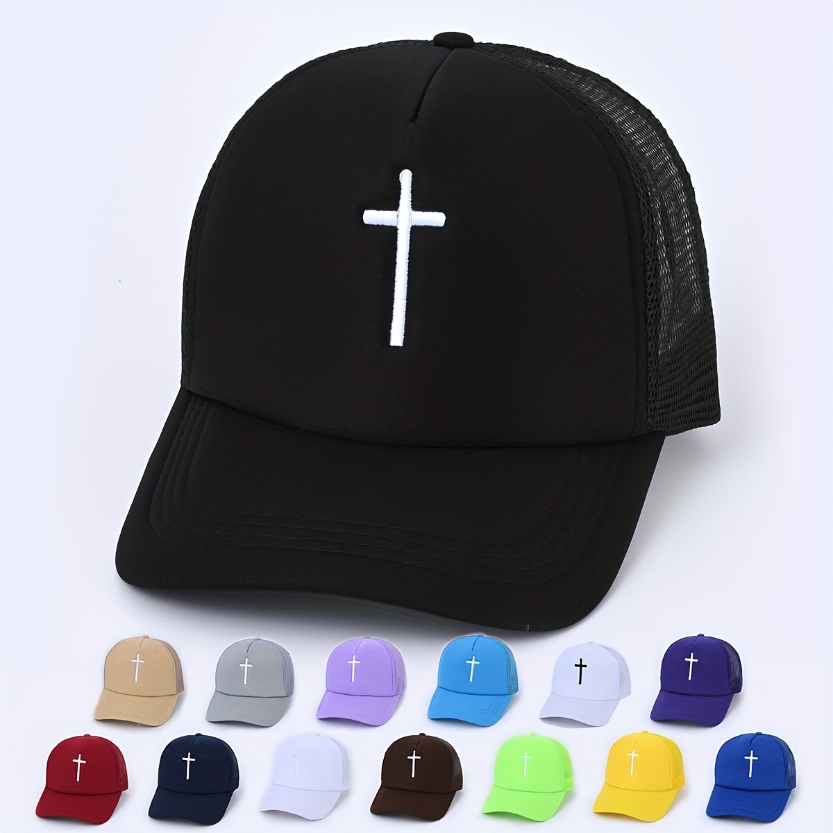 La Embroidery Unisex Baseball Candy Color Breathable Mesh Trucker Hat  Adjustable Sun Hats For Women & Men - Temu Philippines